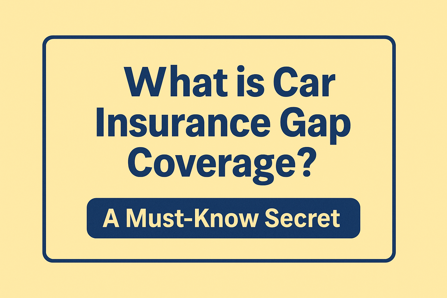car insurance gap coverage